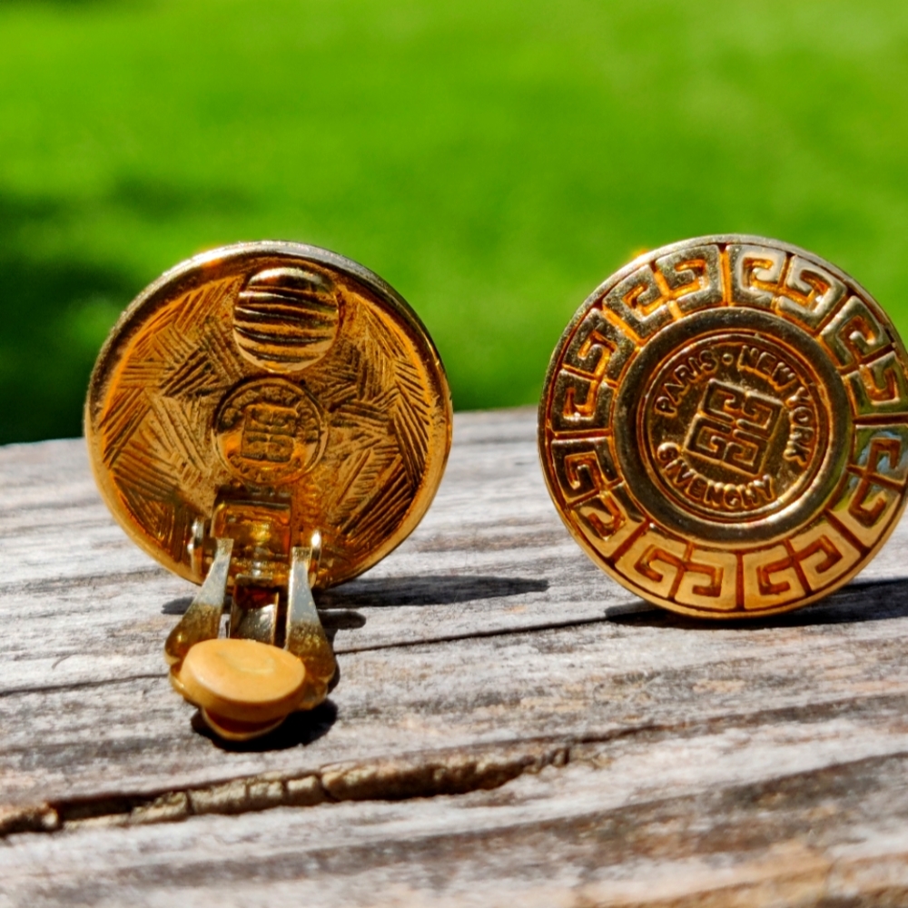Vintage Givenchy clip on earrings